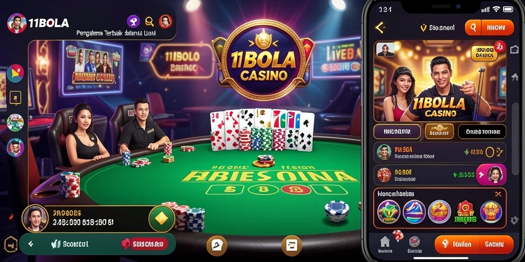 Gameplay Live Casino di 11BOLA dengan interaksi dealer profesional.