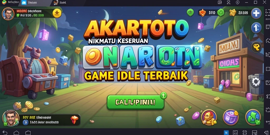 Tampilan gameplay yang asyik dan menghibur dalam AKARTOTO.