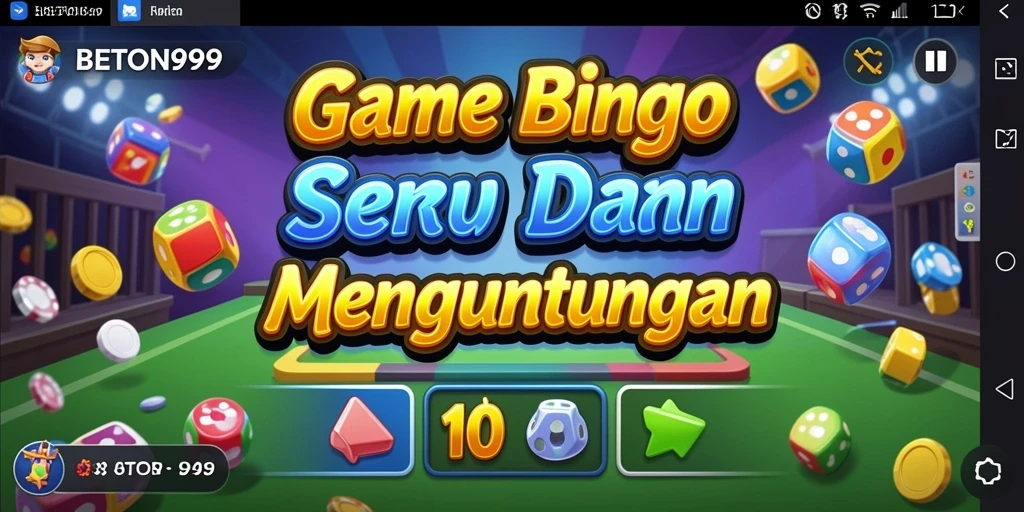 Tampilan menarik dari gameplay Bingo di BETON999.