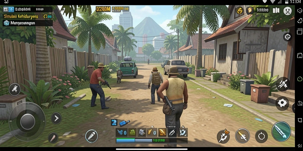 Screenshot utama D200M menampilkan gameplay Simulation yang menarik.