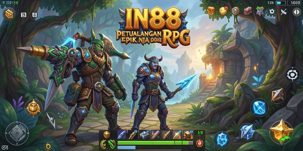 Tampilan gameplay RPG yang seru dan mendebarkan di IN88.