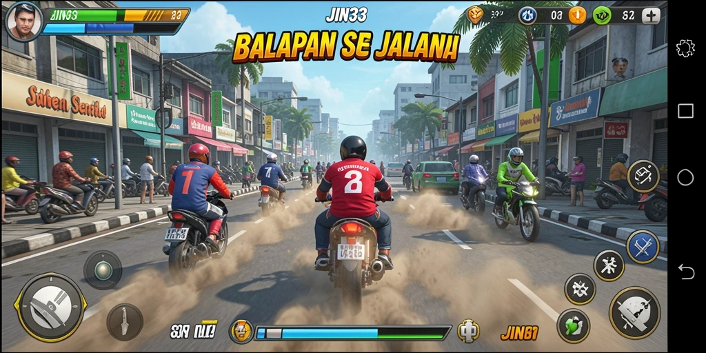 Gameplay seru balapan jalanan di JIN33 yang penuh aksi.