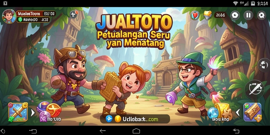 Tampilan gameplay menarik dari JUALTOTO dengan petualangan menantang.