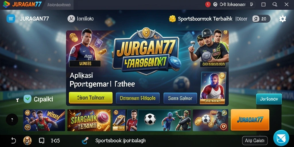 Tampilan gameplay Sportsbook yang menarik dan informatif.