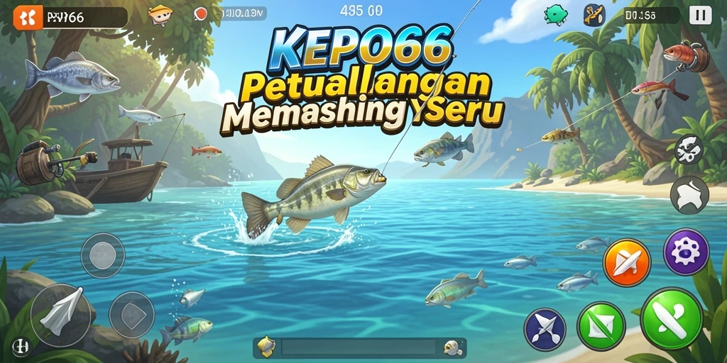 Tampilan gameplay memancing yang menarik di KEPO66.