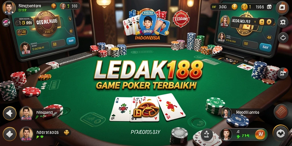 Tampilan menarik dari gameplay Poker di LEDAK188, penuh aksi dan keseruan.