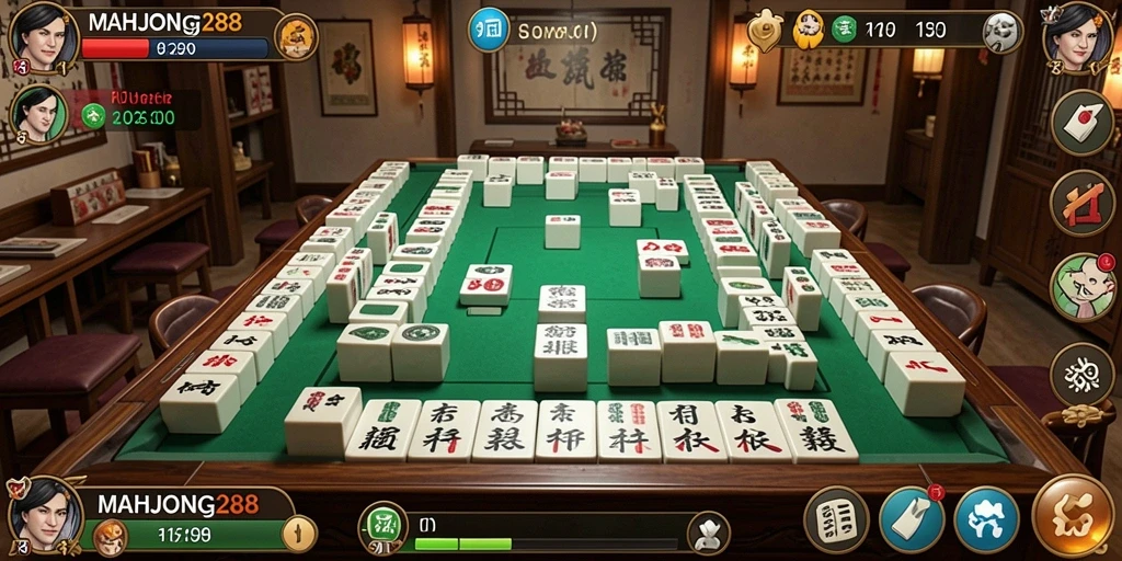 Screenshot MAHJONG288 menunjukkan gameplay petualangan yang seru dan menantang.