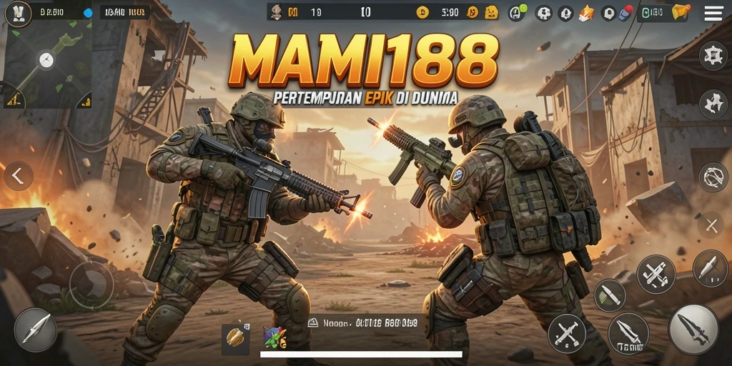 Tampilan gameplay seru di MAMI188 dalam pertempuran Battle Royale.