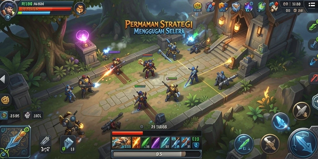 Screenshot utama RI188 menampilkan aksi pertempuran strategis yang mendebarkan.