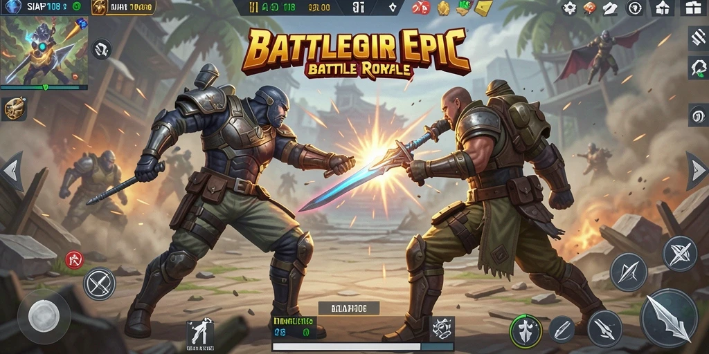 Tangkapan layar SIAP108 yang menampilkan aksi Battle Royale yang mendebarkan.