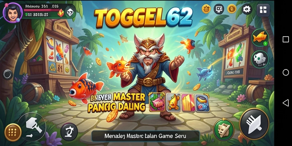 Gameplay TOGEL62 menampilkan aksi memancing yang seru di lokasi menakjubkan.