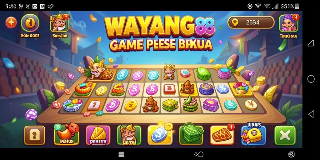 Tampilan gameplay Bingo yang seru dan mendebarkan.
