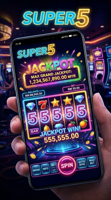 Tampilan antarmuka super5 yang ramah pengguna.